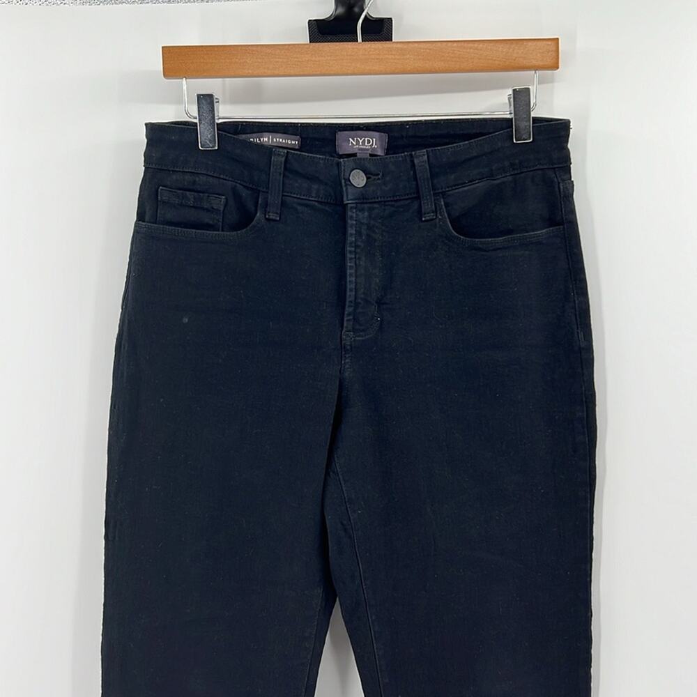 NYDJ Women's Jeans Marilyn Straight Lift x Tuck Technology - Black - 8 Short - Picture 2 of 9